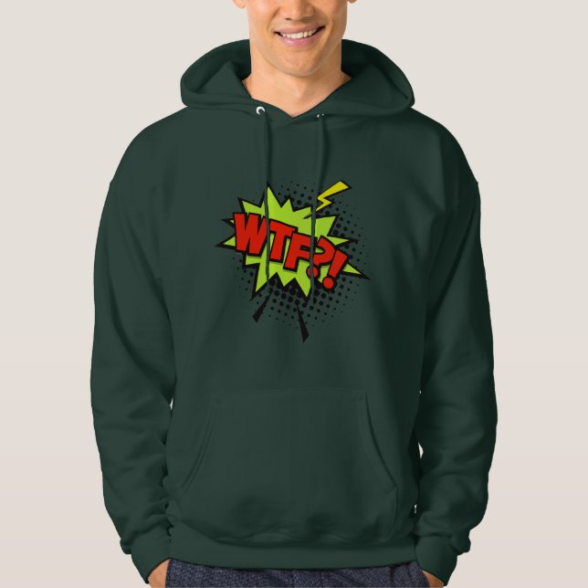 WTF?! Cultura pop Hoodie (Framsida)