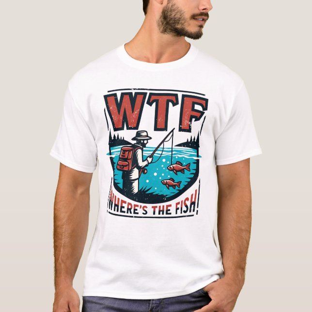 WTF där är fisken T Shirt (Framsida)