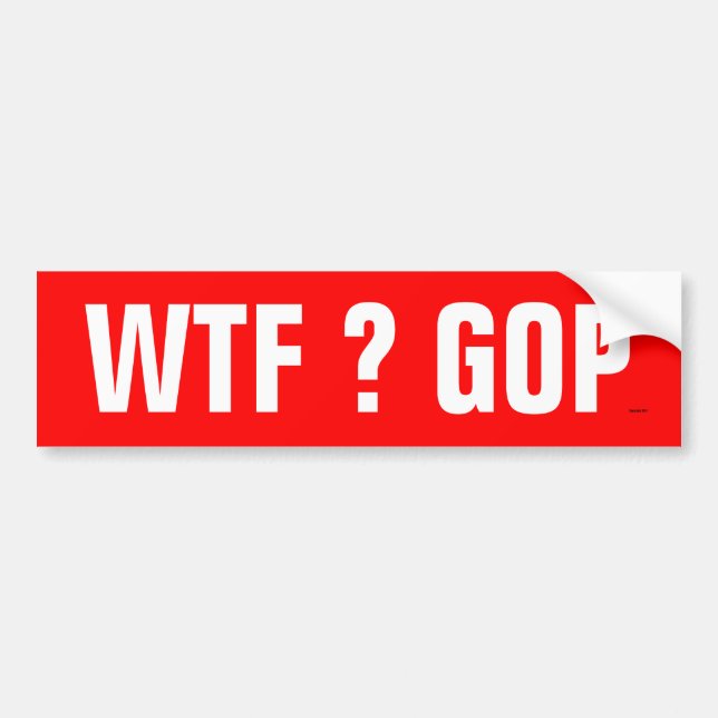 WTF-GOP-bildekal Bildekal (Framsidan)
