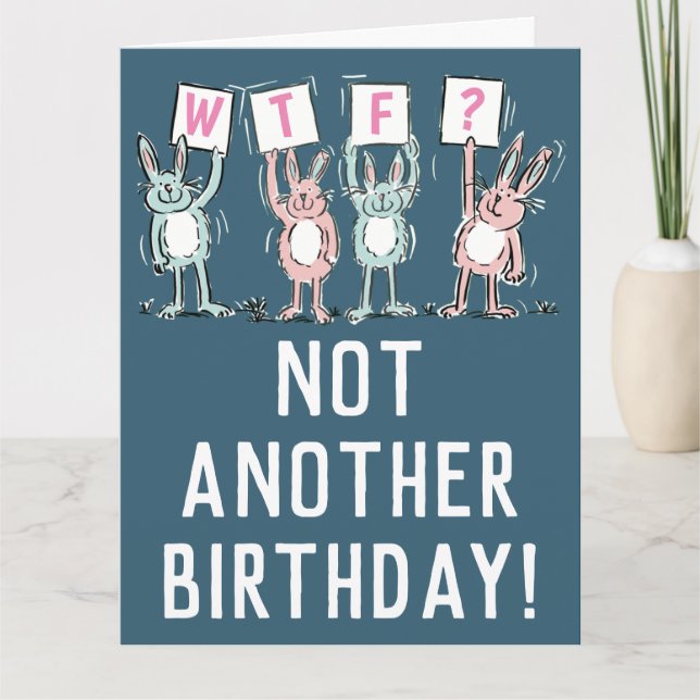 WTF? Grattis på födelsedagen-kort Kort (Framsida)