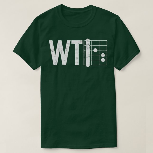 WTF Guitar F Chord T Shirt (Design framsida)