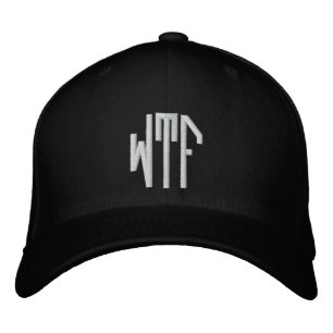 WTF lg oct passande blk ht Broderad Keps