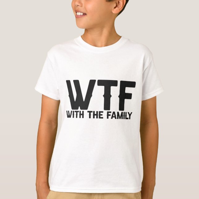 WTF med familjens roliga sommarsemester-matchning T Shirt (Framsida)