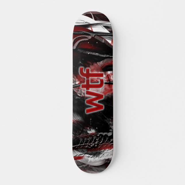 wtf mini skateboard bräda 18,5 cm (Framsida)