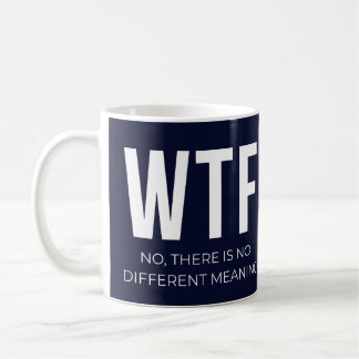 WTF-minimalistisk typografi Kaffemugg
