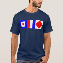 WTF Nautiska Signalflaggor – Whiskey Tango Foxtrot T Shirt