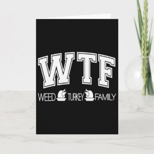 WTF Ogräs Turkiet Familj Den ädny Thanksgiving Ogr Kort