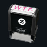 WTF Oprofessionellt Sarcasm Humor Funny Joke Självfärgande Stämpel<br><div class="desc">WTF Funny Sarcasm Humor Self Inking Frimärke - text kan anpassas. Ditt val av bläck färg. Enkel modern, minimalistisk utformning ger höger. Sarcastic inspirational/motivational satire-citat ger en rolig kontorsgåva till medarbetare, medarbetare, chef, sekreterare, administrativ assistent, kontorschef osv. Lägg till lite olämpligt arbete i humor till tråkigt pappersarbete. Lustigt WTF-memorancitat för...</div>