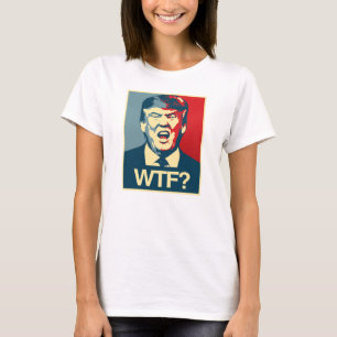 WTF - Poster med antitrump - antitrump - Tee