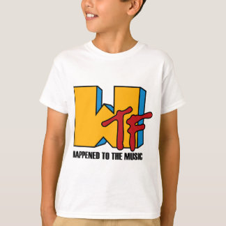 WTF råkade ut för Music - Funny retro 80s T Shirt