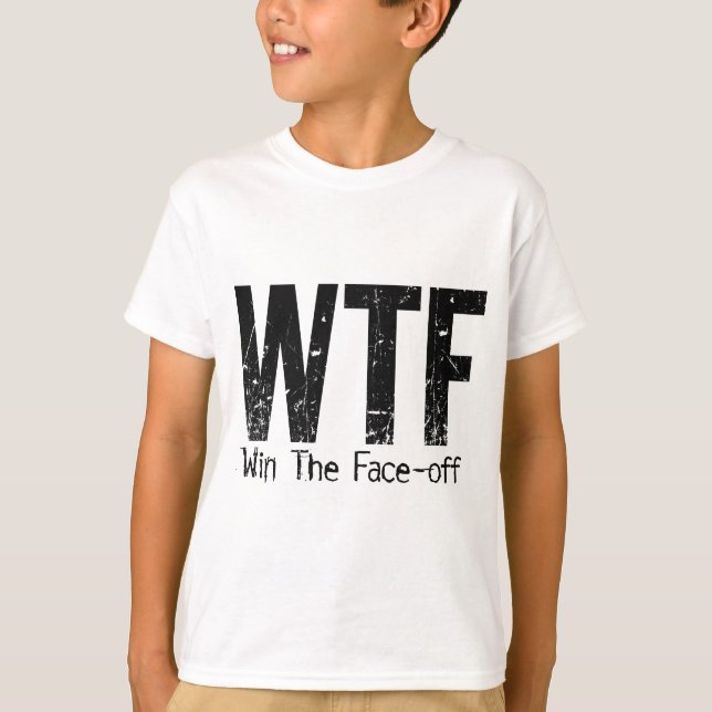 WTF: Segra Ansiktet-av (hockey) T Shirt (Framsida)