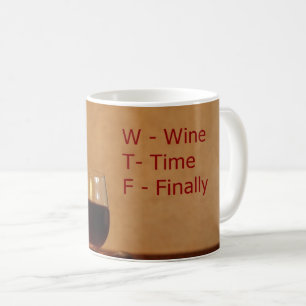 WTF skapade in i ett kaffe mugg. Kaffemugg
