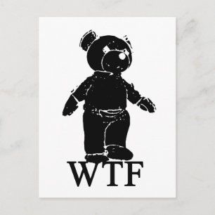 WTF Spoof T Shirt Vykort