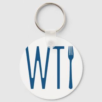 WTF - vad Fork Humor Merchandise Nyckelring