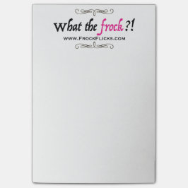 WTF?! - Vad frocken?! - Klibbigt noterar Post-it Block