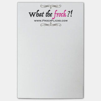 WTF?! - Vad frocken?! - Klibbigt noterar Post-it Block