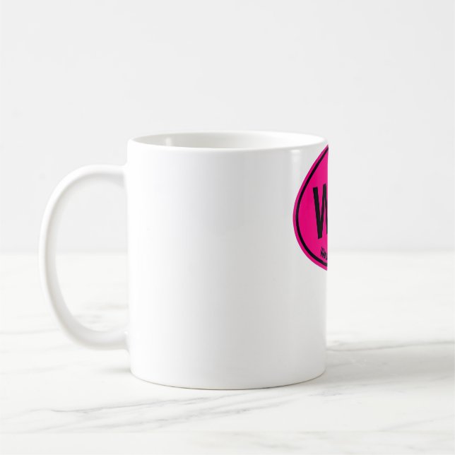 WTF Välkommen till Florida (SHOCK ROSA) Kaffemugg (Vänster)