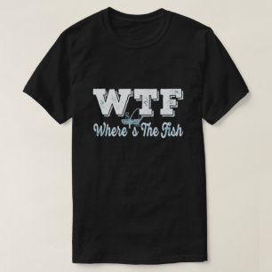 WTF Var är Fiske-Vintagen Humor Pun? T Shirt