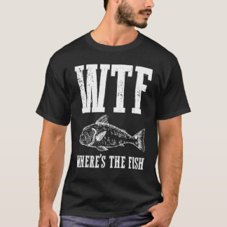 WTF Var Är Fisken Fiske Humor Fiskare Appar T Shirt