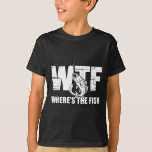Wtf Var Är Fisken Roliga Fiskegåvor För Män Pappa T Shirt
