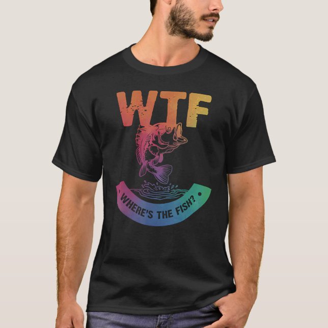 WTF Var är Fiskeriangens fiskare Manar? T Shirt (Framsida)
