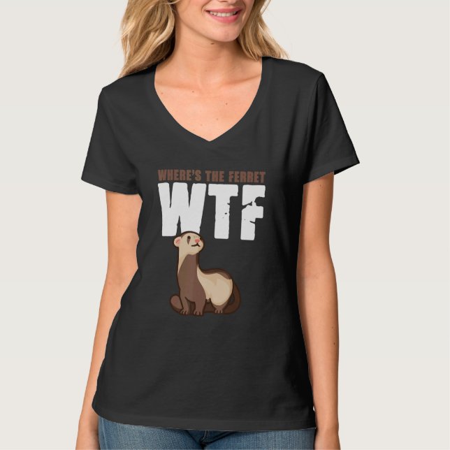 WTF Var är illern djur  4 T Shirt (Framsida)