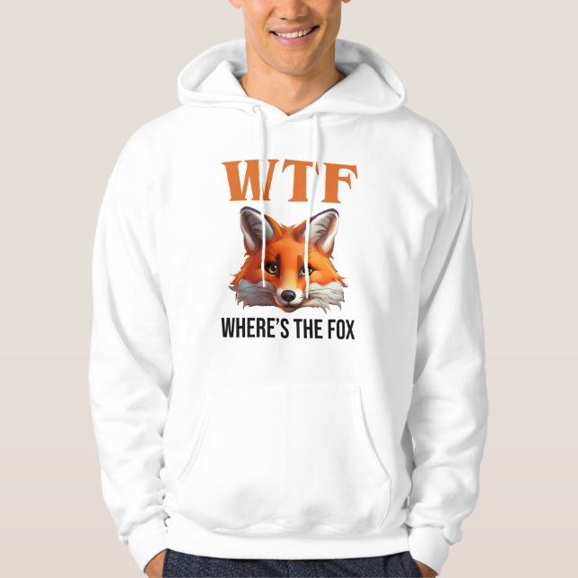 WTF - Var är räven? Hoodie (Framsida)