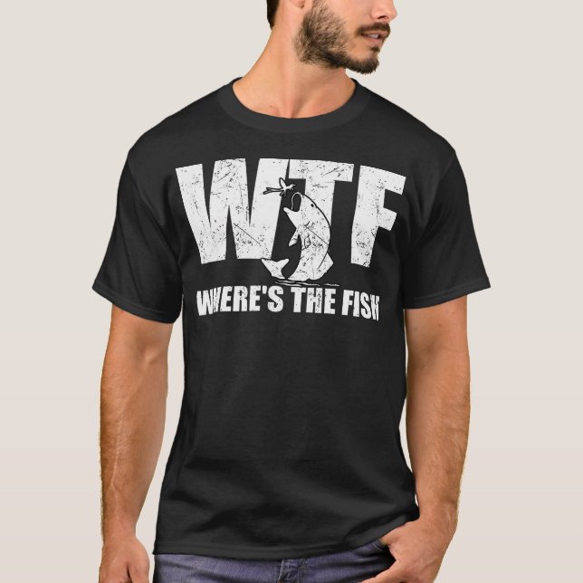 Wtf var fiskets Manar är Tjocken för fiskegåvor T Shirt (Framsida)