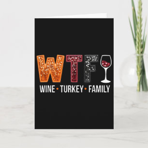 Wtf Vin Turk Familj Rolig Thanksgiving 2  Kort