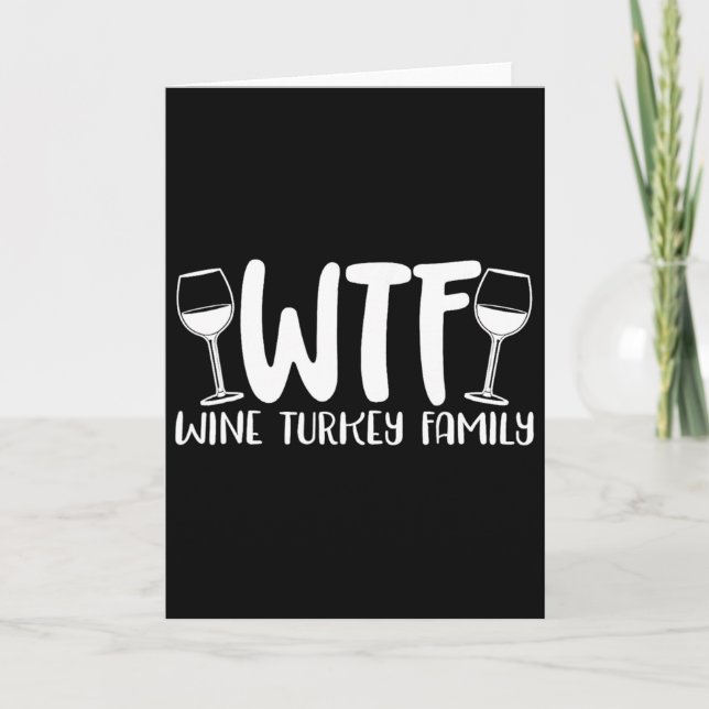 Wtf Vin Turkiet Familj  Kort (Framsida)