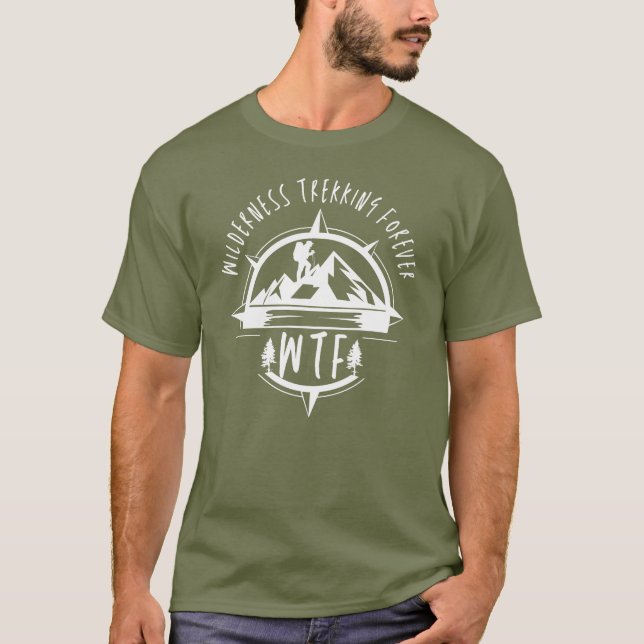 WTF Wilderness Trekking Coola Pension utomhus T Shirt (Framsida)