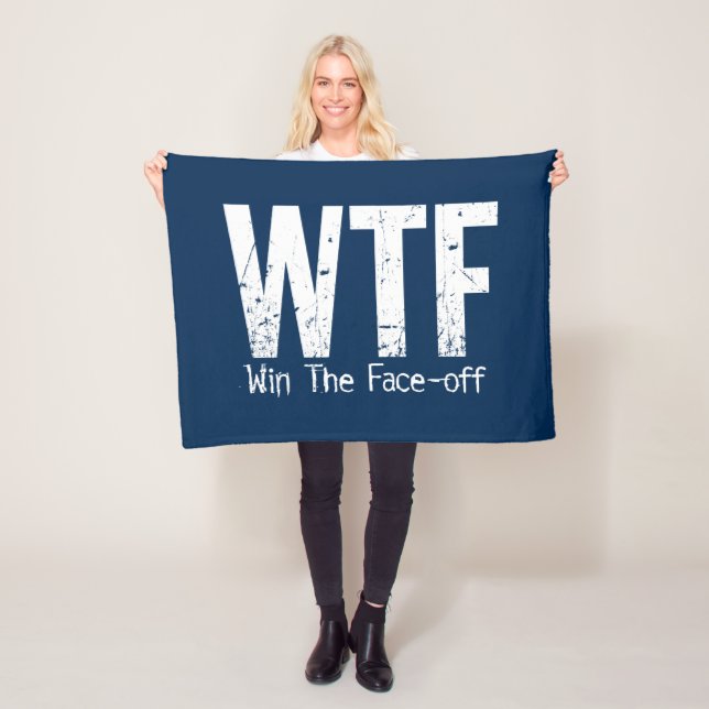 WTF: Win the Ansikte off (Hockey) Fleece Blanket (På plats)