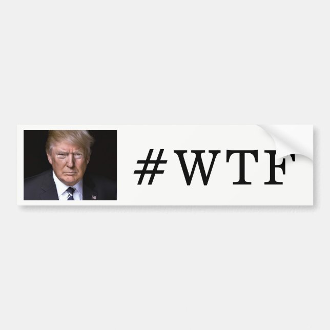 #WTFAnti-Donald trumf Bildekal (Framsidan)