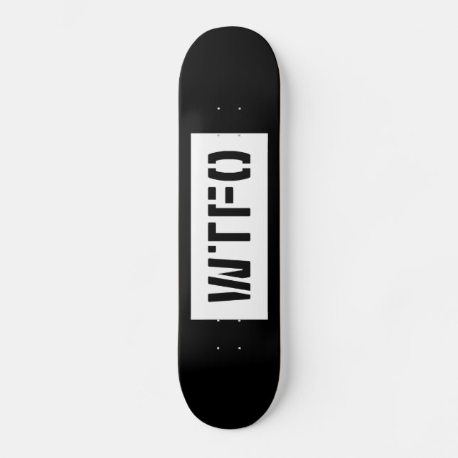 WTFO MINI SKATEBOARD BRÄDA 18,5 CM (Framsida)
