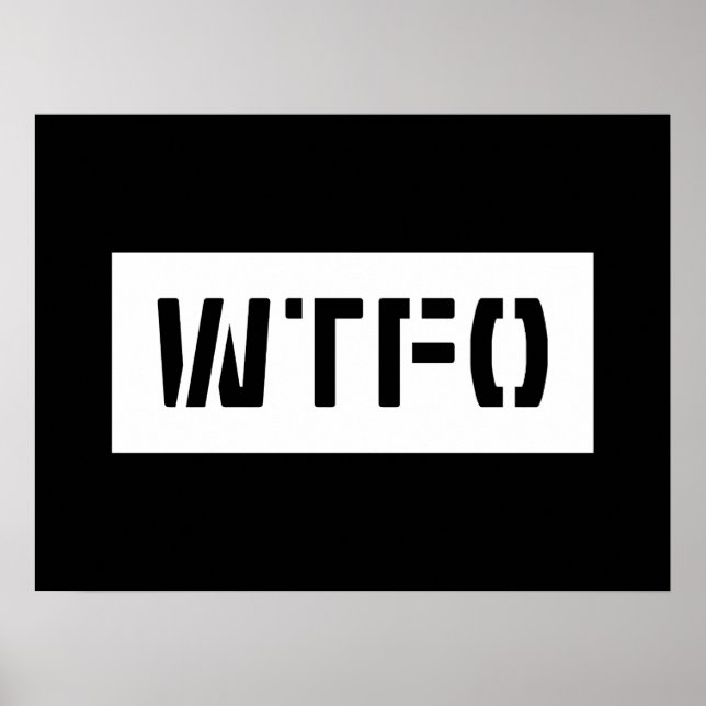 WTFO POSTER (Framsidan)