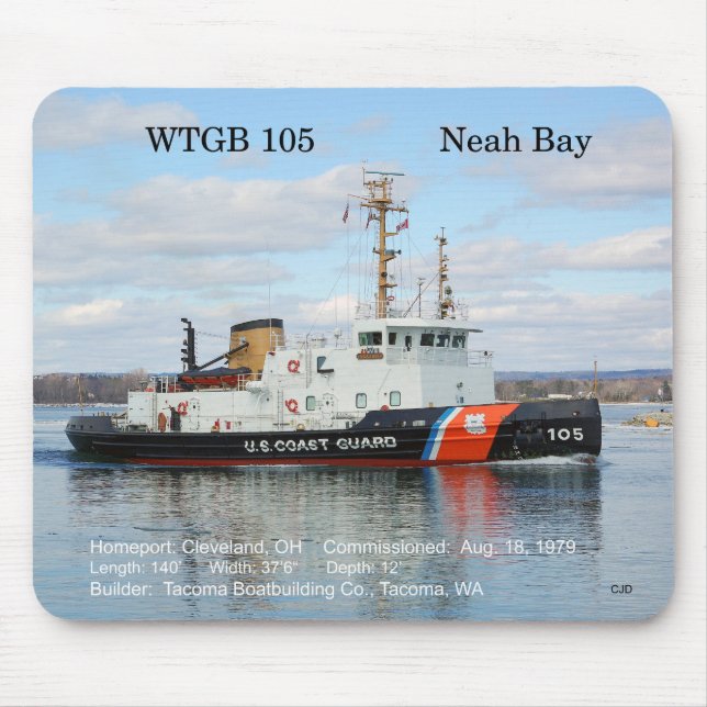 WTGB 105 Neah Bay mousepad Musmatta (Framsidan)