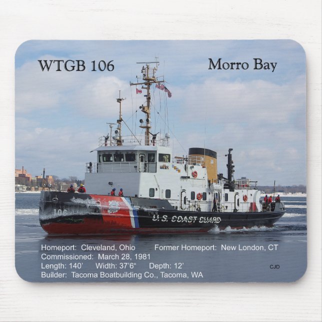 WTGB 106 Morro Bay mousepad Musmatta (Framsidan)