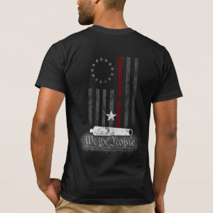 WTP BETSEN ROSS THIN RED LINE AMERICAN FLAGGA T SHIRT