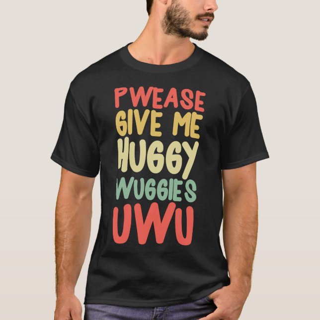WU ÄGNA Hårig, Håriget Anime Funny Memb Weeb T Shirt (Framsida)