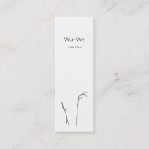 Wu-Wei Bookmark/ Mini Visitkort