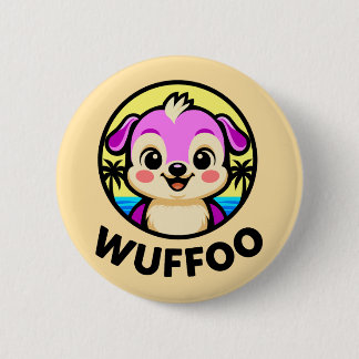 Wuffoo Äventyr Söt Kawaii Valp animation Knapp