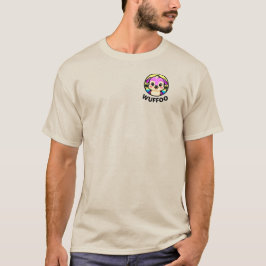 Wuffoo Äventyr Söt Kawaii Valp animationslogotyp T Shirt