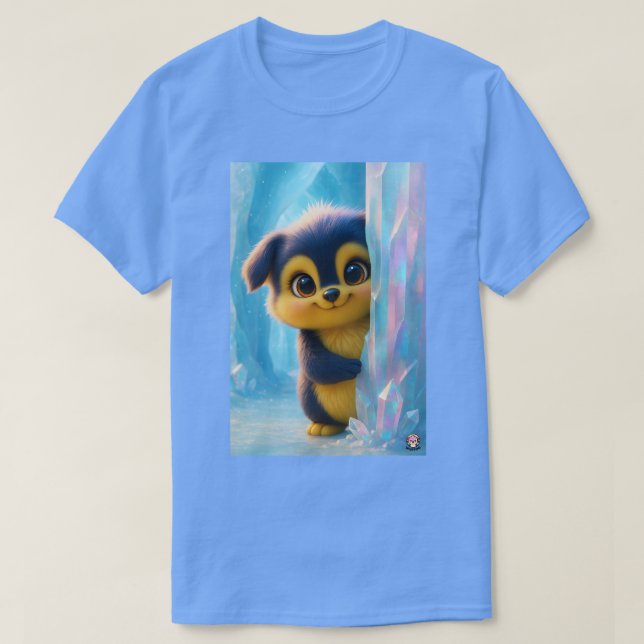 Wuffoo Molli Cute Kawaii Puppy Ice cave tee (Design framsida)