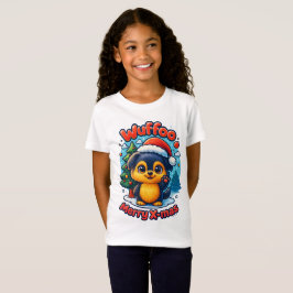 Wuffoo Molli Glad Jul Kawaii 3D Högtid T Shirt
