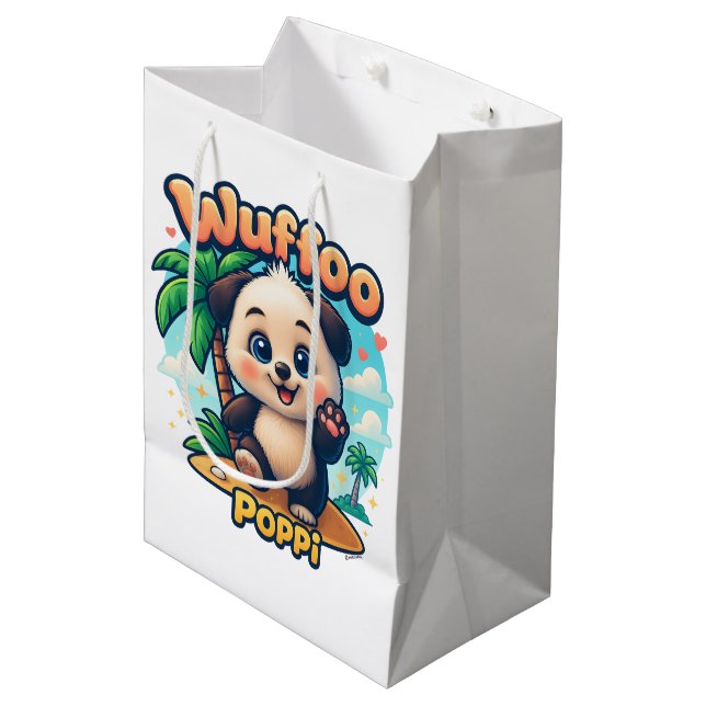 Wuffoo Poppi Cute Kawaii Puppy Tropical Island (Framsidan Vinklad)