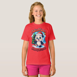 Wuffoo Poppi Glad Jul Kawaii 3D Högtid T Shirt