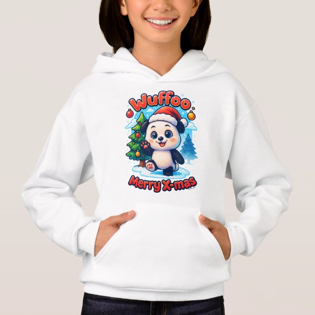 Wuffoo Poppi Merry X-mas Kawaii 3D Holiday T Shirt (Framsida)
