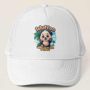 Wuffoo Poppi Söt Kawaii Valp Tropisk Ö Keps