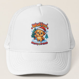 Wuffoo Roony God Jul Kawaii 3D Högtid Keps