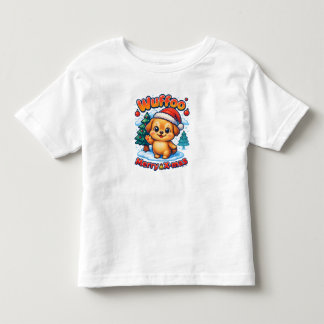 Wuffoo Roony Merry X-mas Kawaii 3D Holiday T Shirt